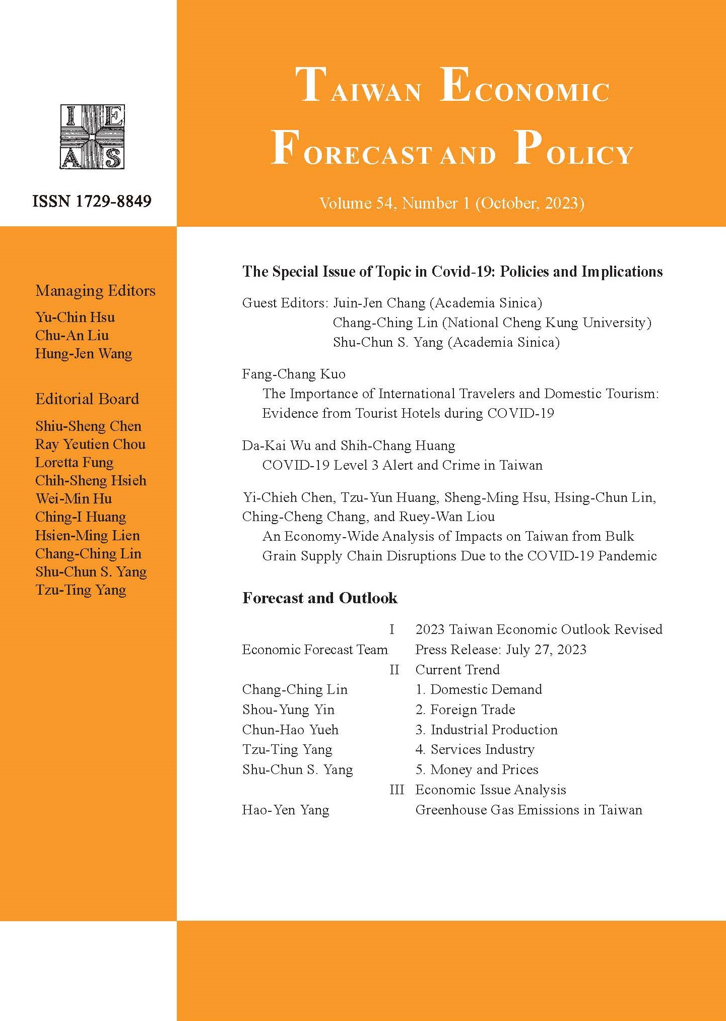 Taiwan Economic Forecast and Policy